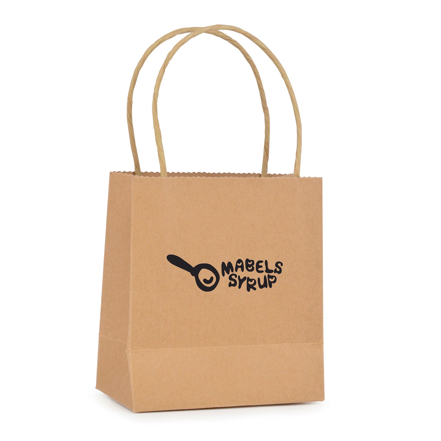 Brunswick Small Natural Paper Bag Black and White London®