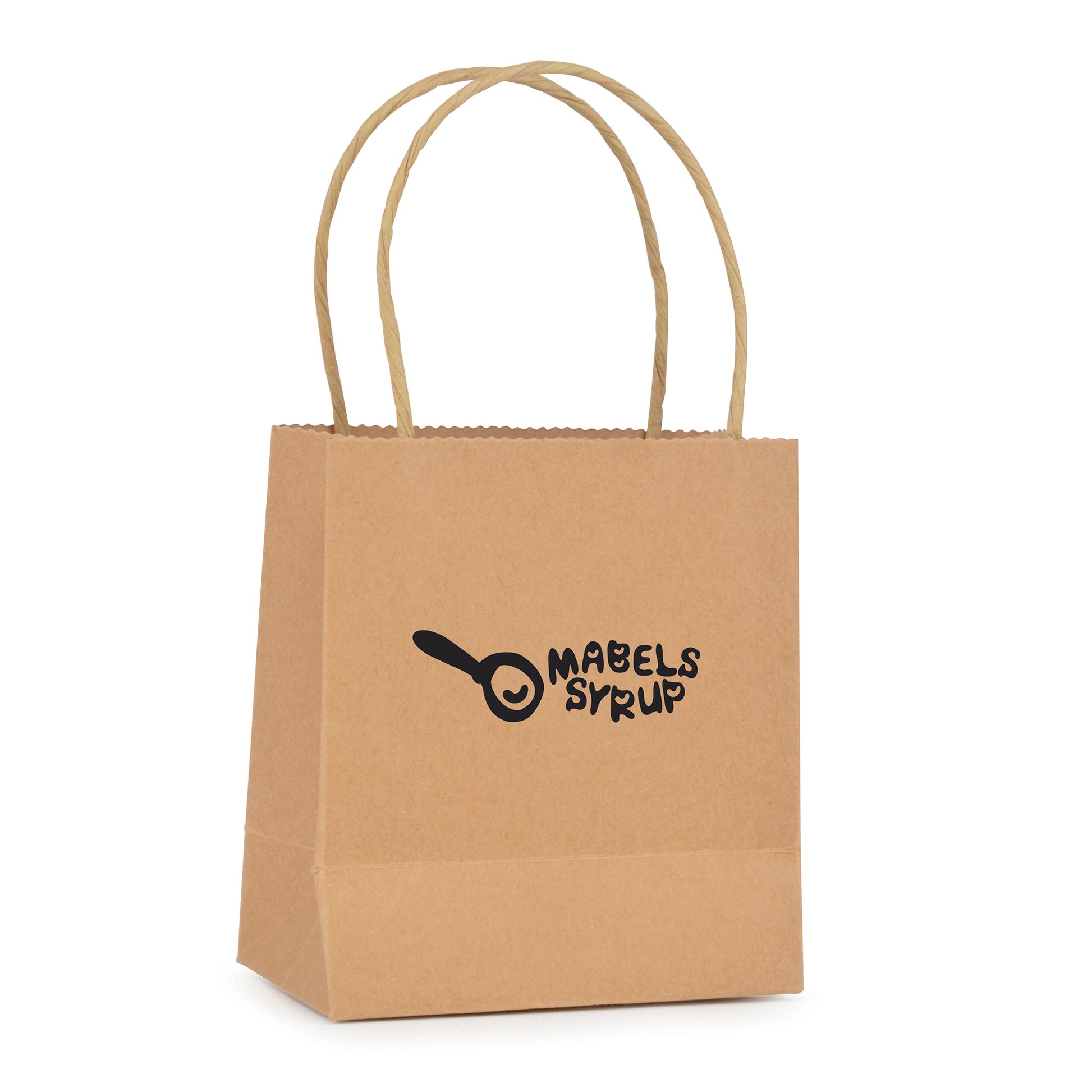 Brunswick Small Natural Paper Bag Black and White London®