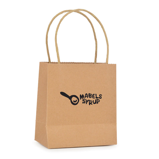 Brunswick Small Natural Paper Bag Black and White London®