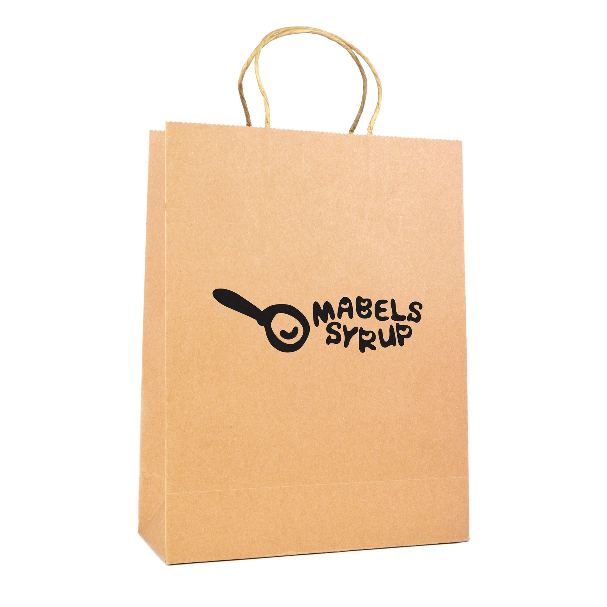 Brunswick Large Natural Paper Bag Black and White London®