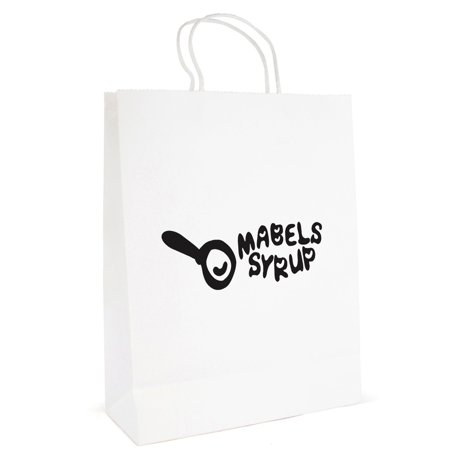 Brunswick Large White Paper Bag Black and White London®