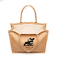 Large Natural Burton Shopper Black and White London®