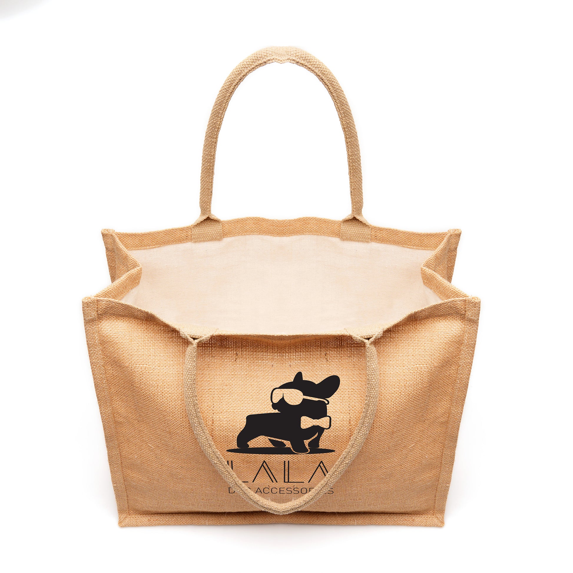 Large Natural Burton Shopper Black and White London®