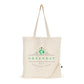 Eccleston Natural Cotton Foldable Shopper Black and White London®