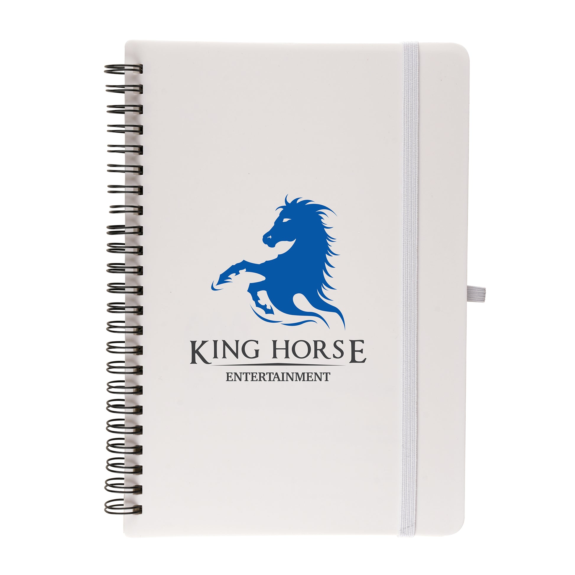 A5 Spiral Recycled Notebook Black and White London®