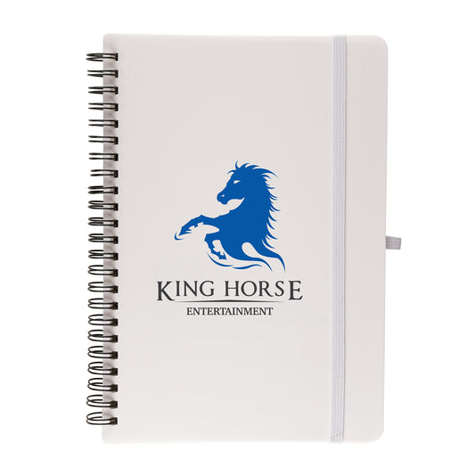 A5 Spiral Recycled Notebook Black and White London®