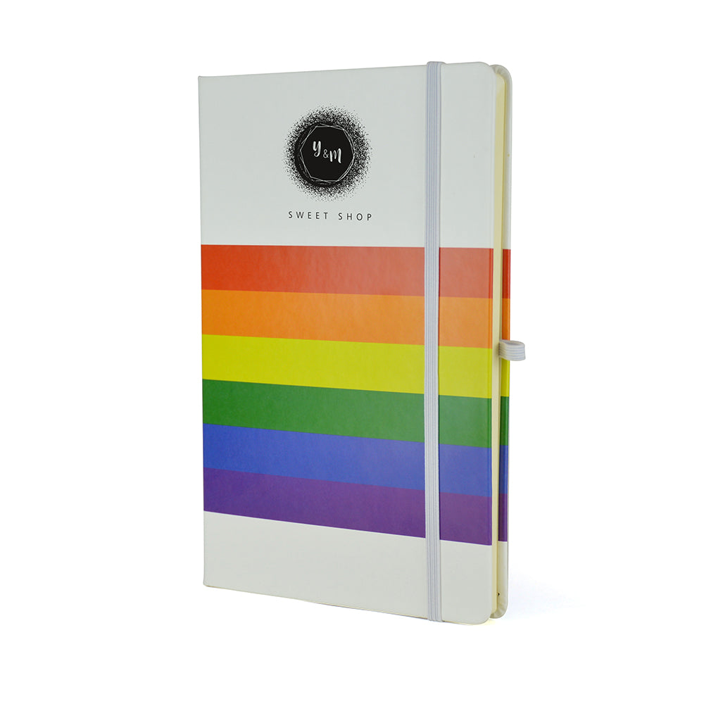 A5 Rainbow Mole Notebook Black and White London®