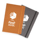 A5 Hardcover Leather Notebook Black and White London®