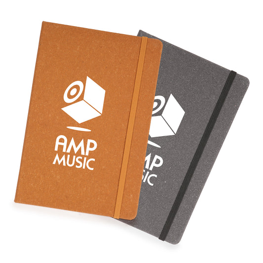 A5 Hardcover Leather Notebook Black and White London®