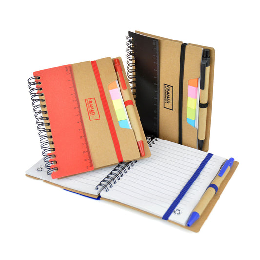 3 in 1 Natural Notebook Notebooks Black and White London