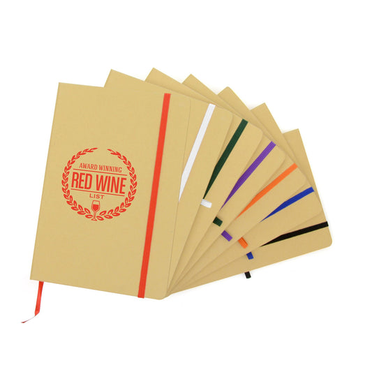 A5 Natural Nebraska Recycled Notebook Black and White London®