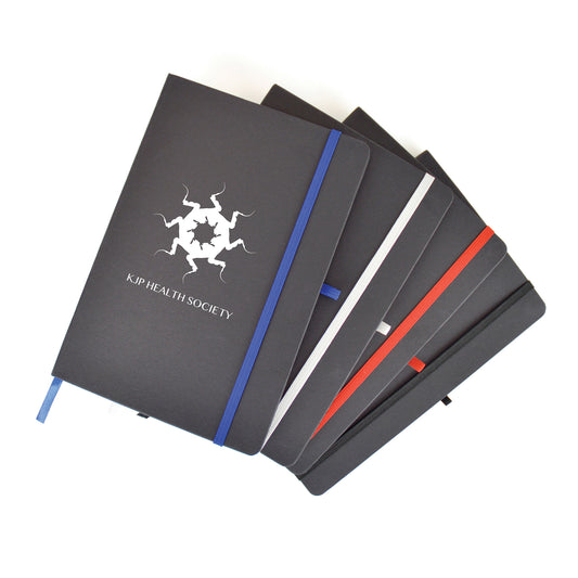 A5 Black Nebraska Recycled Notebook Black and White London®