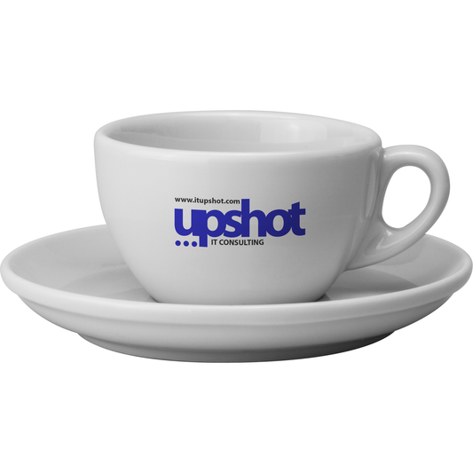 Roma Cup and Saucer Porcelain Black and White London