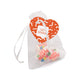 Eco Range - Organza Bag - Love Hearts® Black and White London