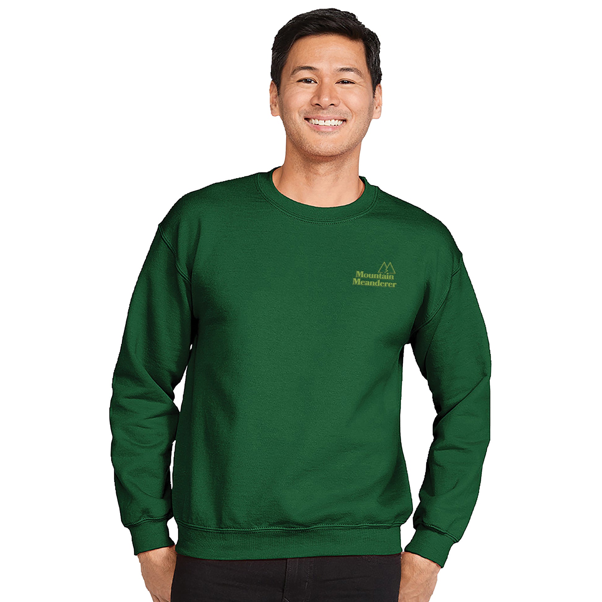 Gildan Heavy Blend Crew Neck Sweatshirt Black and White London