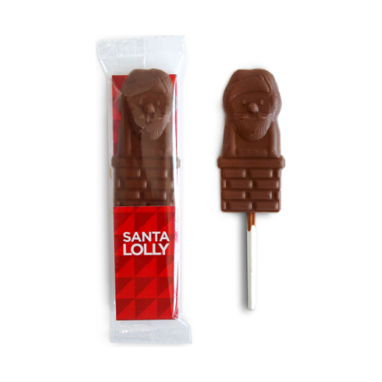 Santa Shaped Chocolate Lollipop    
