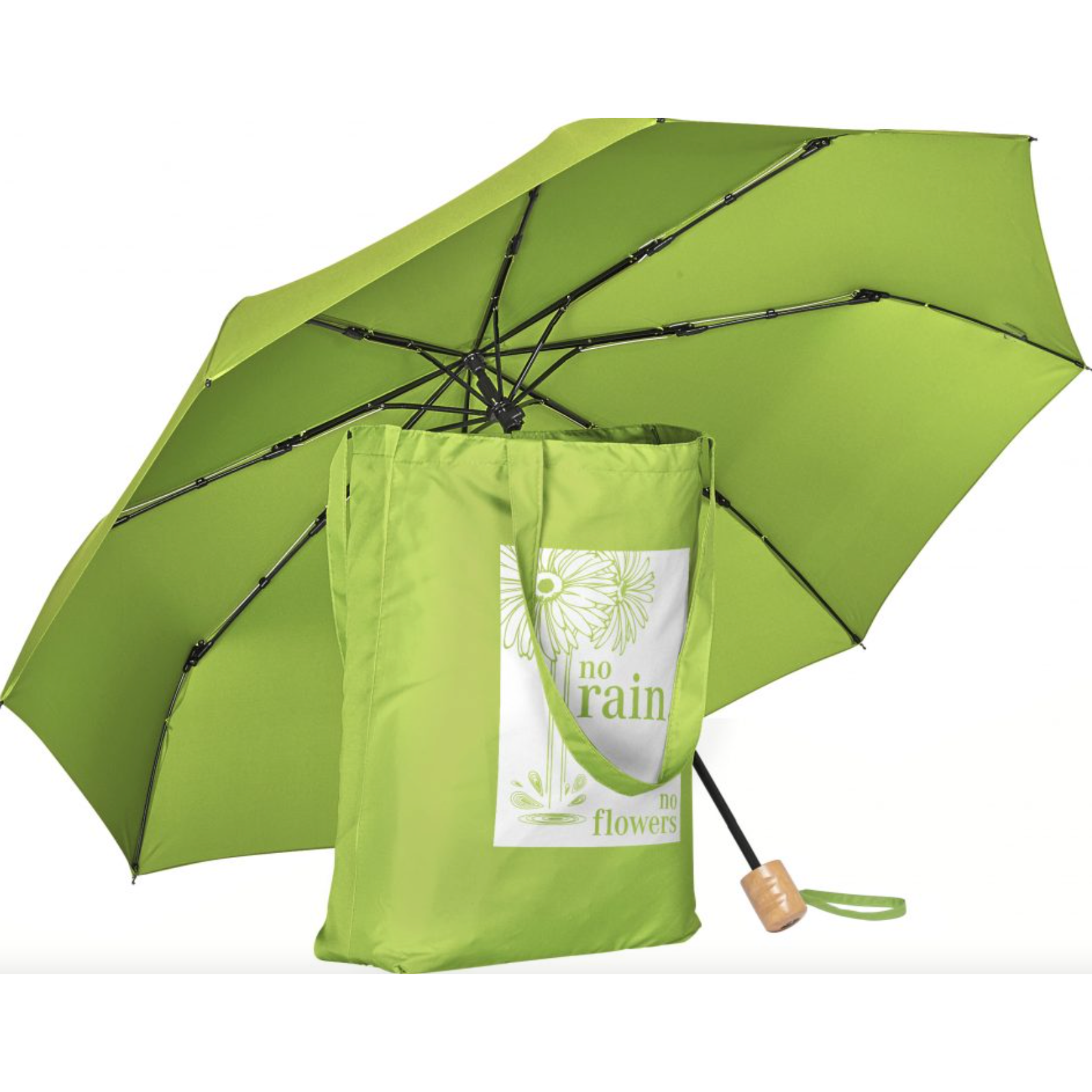 OkoBrella Fare Shopping Bag Umbrella  Black and White London