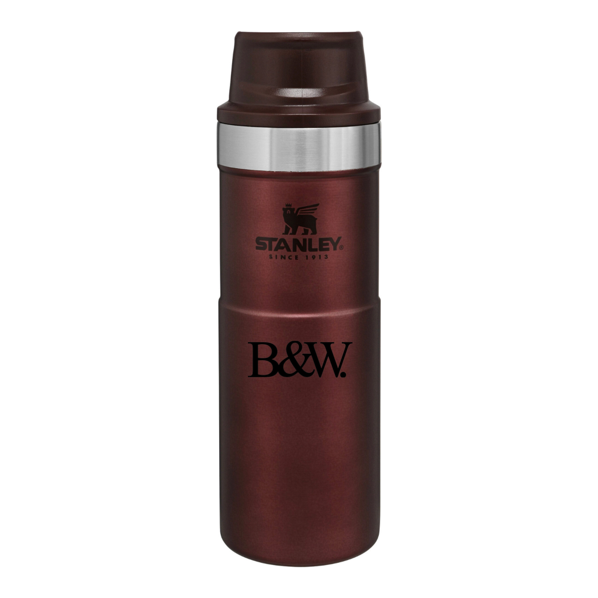 Stanley Trigger Action Travel 0.47L Mug  Black and White London
