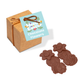 Easter Eco Kraft Cube -  Milk Chocolate Flowers -  X6  Black and White London