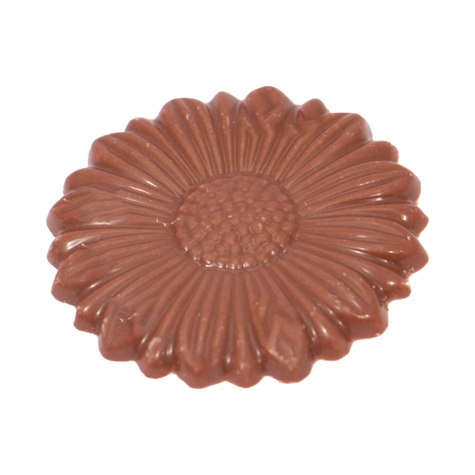 Easter Eco Kraft Cube -  Milk Chocolate Flowers -  X6  Black and White London