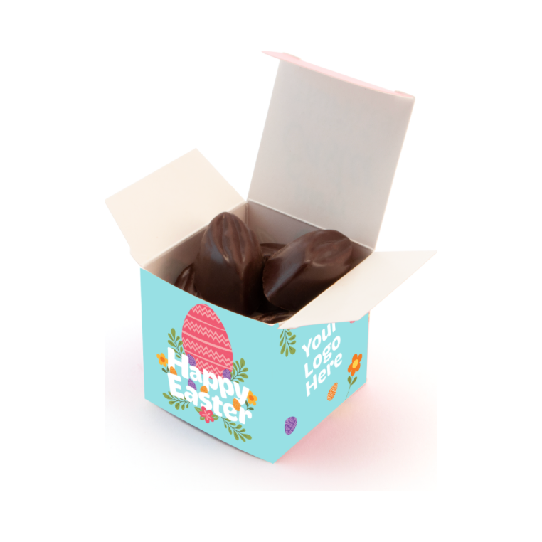 Eco Maxi Cube -  Dark Salted Caramel - Chocolate Truffles  Black and White London
