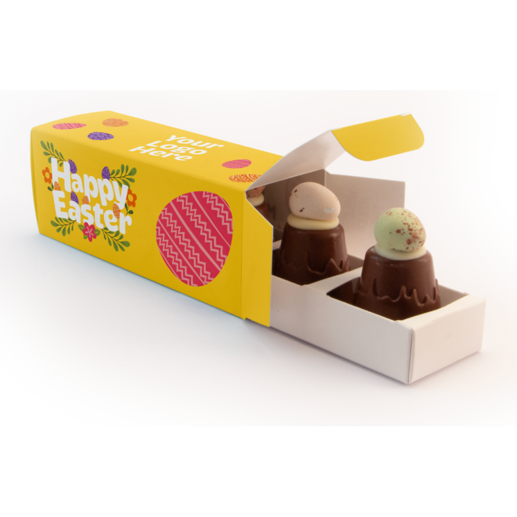 Easter Eco Sliding Box with Mallow Mountain with Speckled Egg  Black and White London