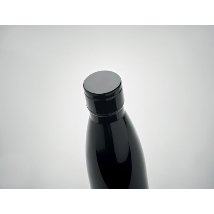 Vacuum Bottle with LED Thermometer Lid  Black and White London