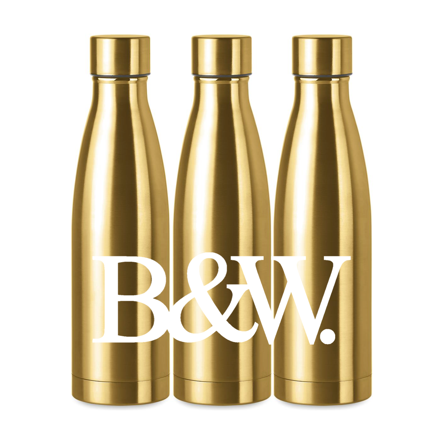 Stainless Steel Chromatic Bottle  Black and White London