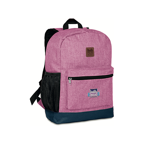 600D 2 Tone Polyester Backpack  Black and White London