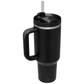 Custom Official Stanley Quencher H2.0 FlowState™ in Black Travel Mugs & Bottles Black and White London