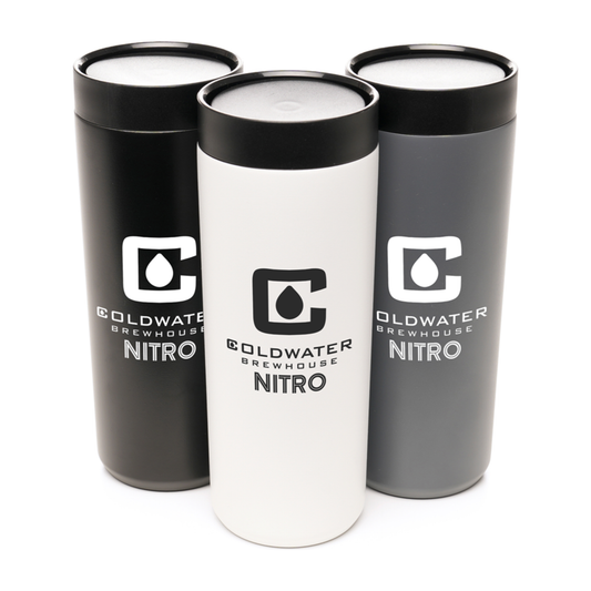 Pushpour Recycled 600ml Tumbler Travel Mugs & Bottles Black and White London