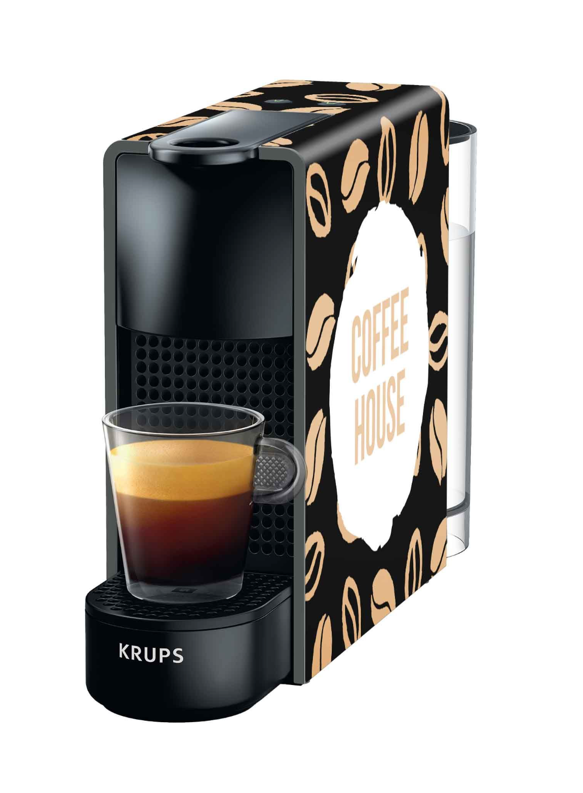Custom Branded Nespresso Krups Essenza Mini Coffee Machine Black and White London