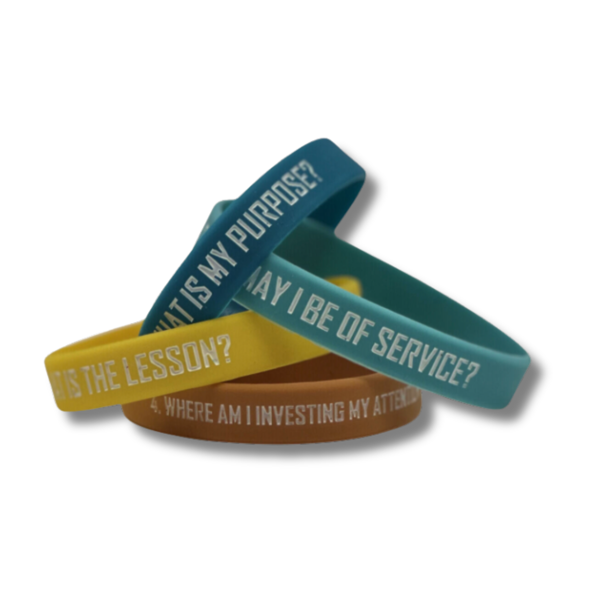 Debossed Silicone Wristbands Black and White London®