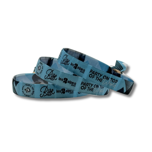 Recycled Woven Wristbands Black and White London®