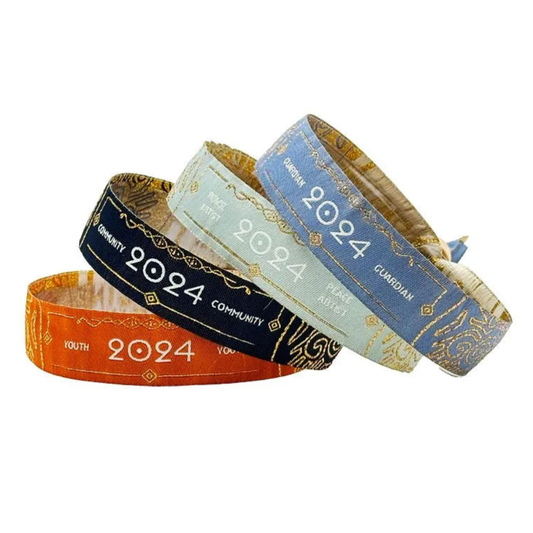 Woven Wristbands Black and White London®