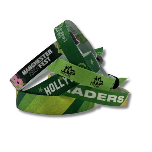 RPET Fabric Wristbands Black and White London®