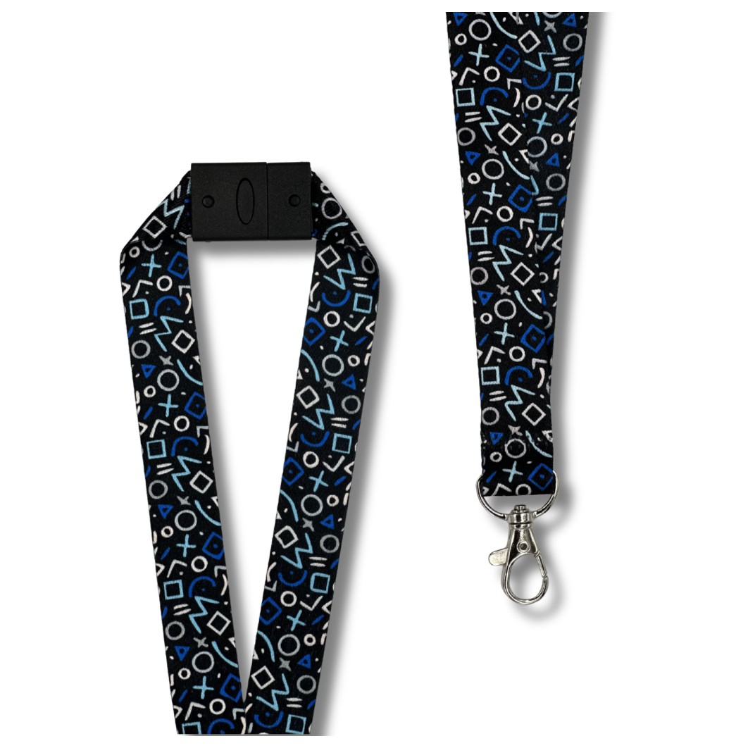 EXPRESS 15mm Sublimated Lanyards Black and White London®