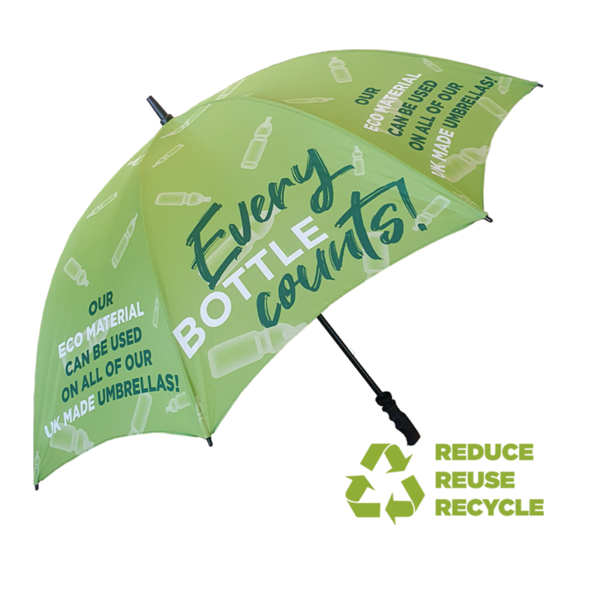 Fibrestorm Eco Golf Umbrella Eco Umbrellas Black and White London®