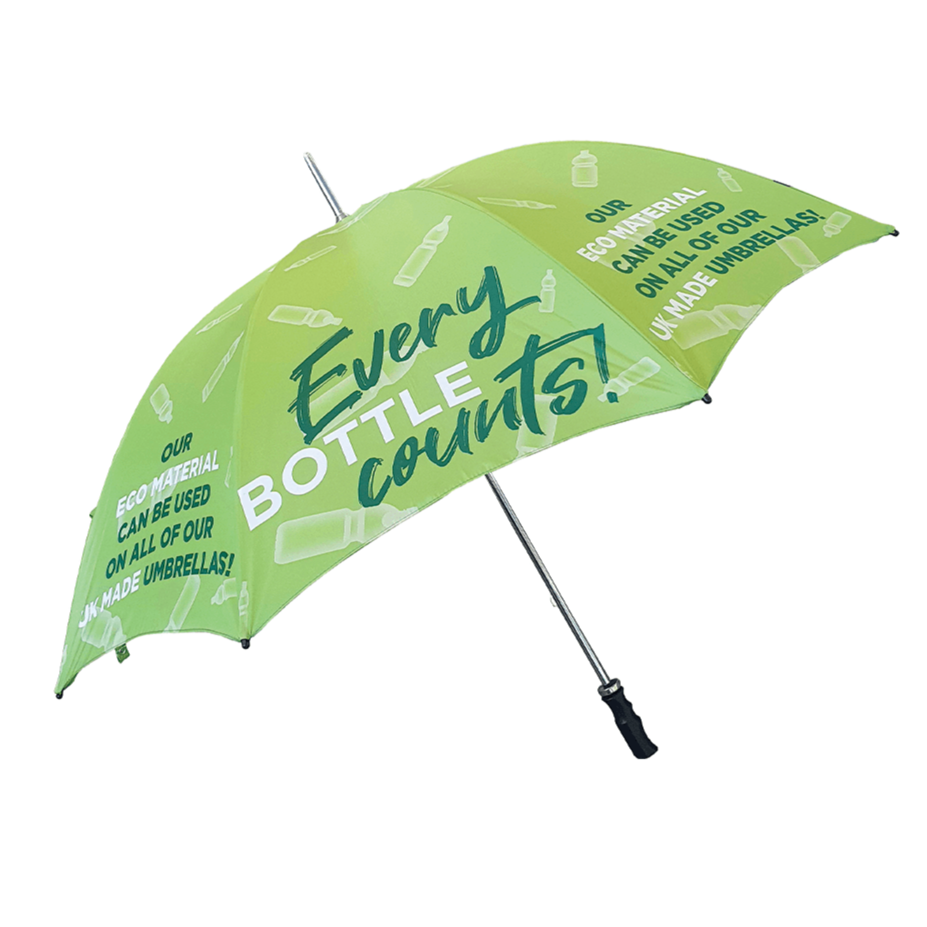 Bedford Silver Eco Umbrella Eco Umbrellas Black and White London®