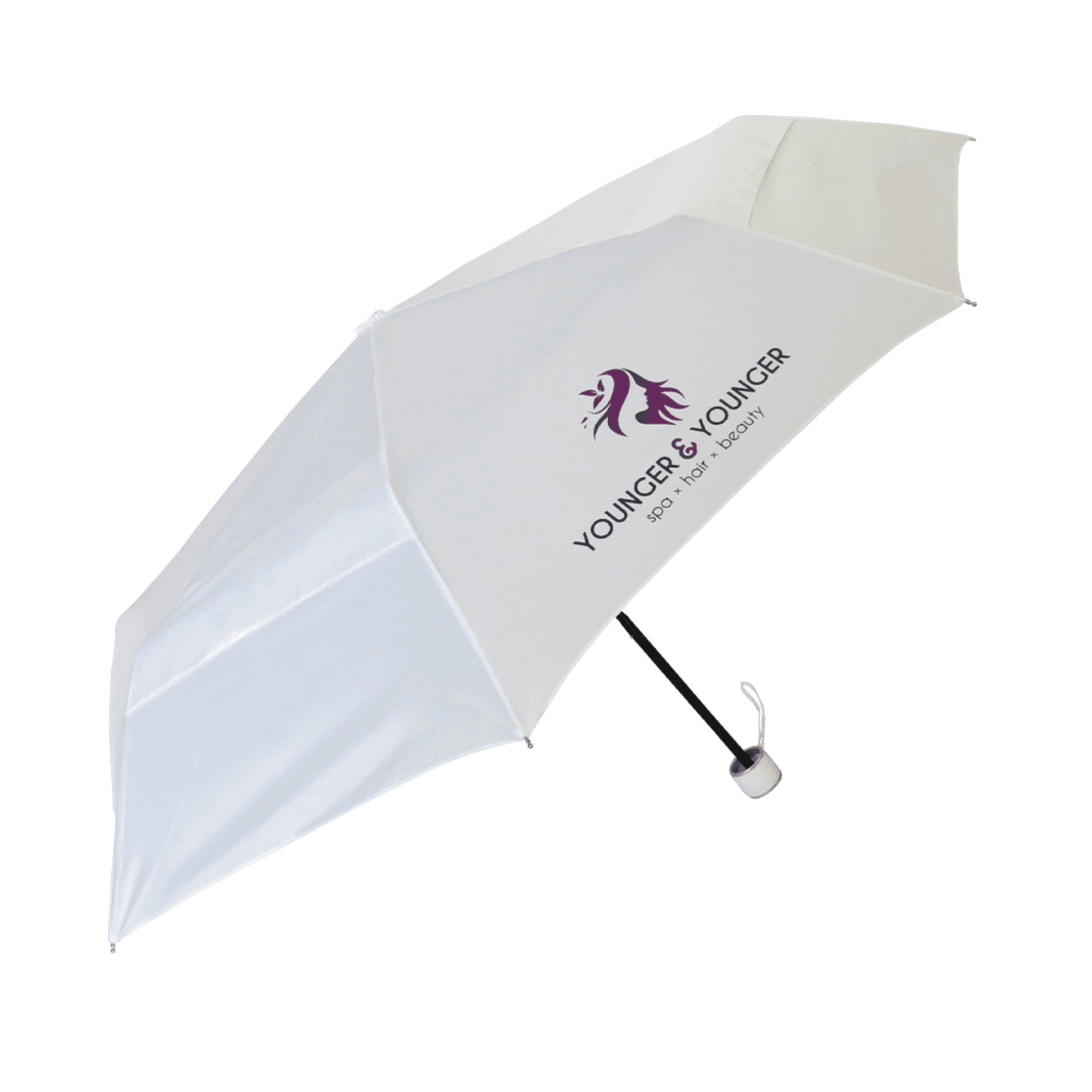 EcoVent Mini Recycled Telescopic Umbrella Eco Umbrellas Black and White London®