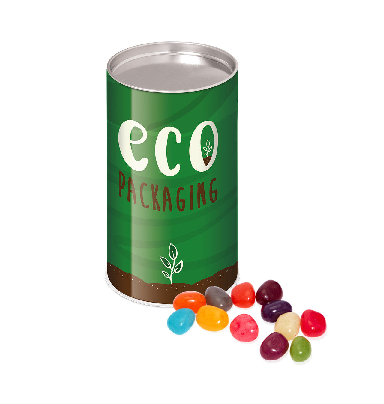 Eco Range - Small Snack Tube - Jelly Bean Factory® Black and White London