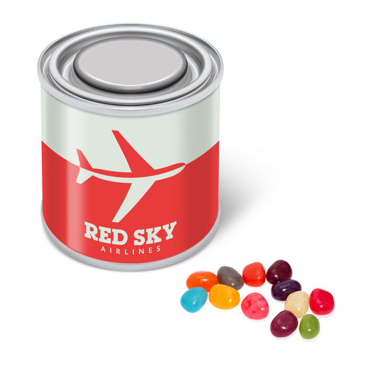 Small Paint Tin with Jelly Bean Factory Jelly Beans  Black and White London