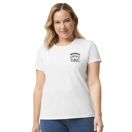 Gildan Heavy Cotton Adult T-Shirt (Womens) Black and White London