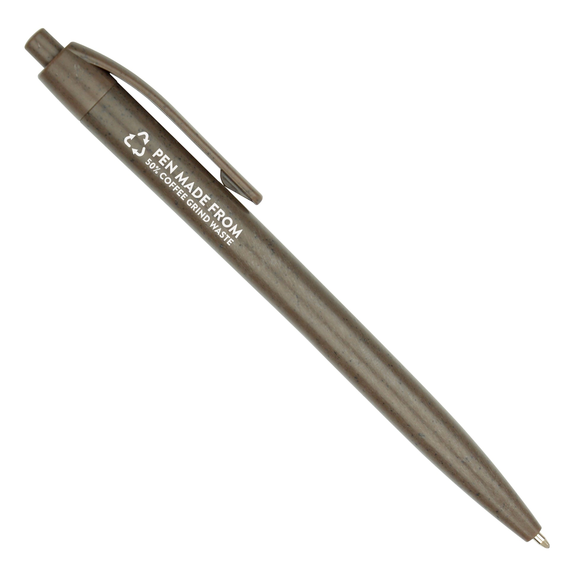 Recycled Coffee Ball Pen  Black and White London