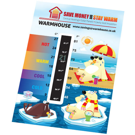 Large Temperature Gauge Card    