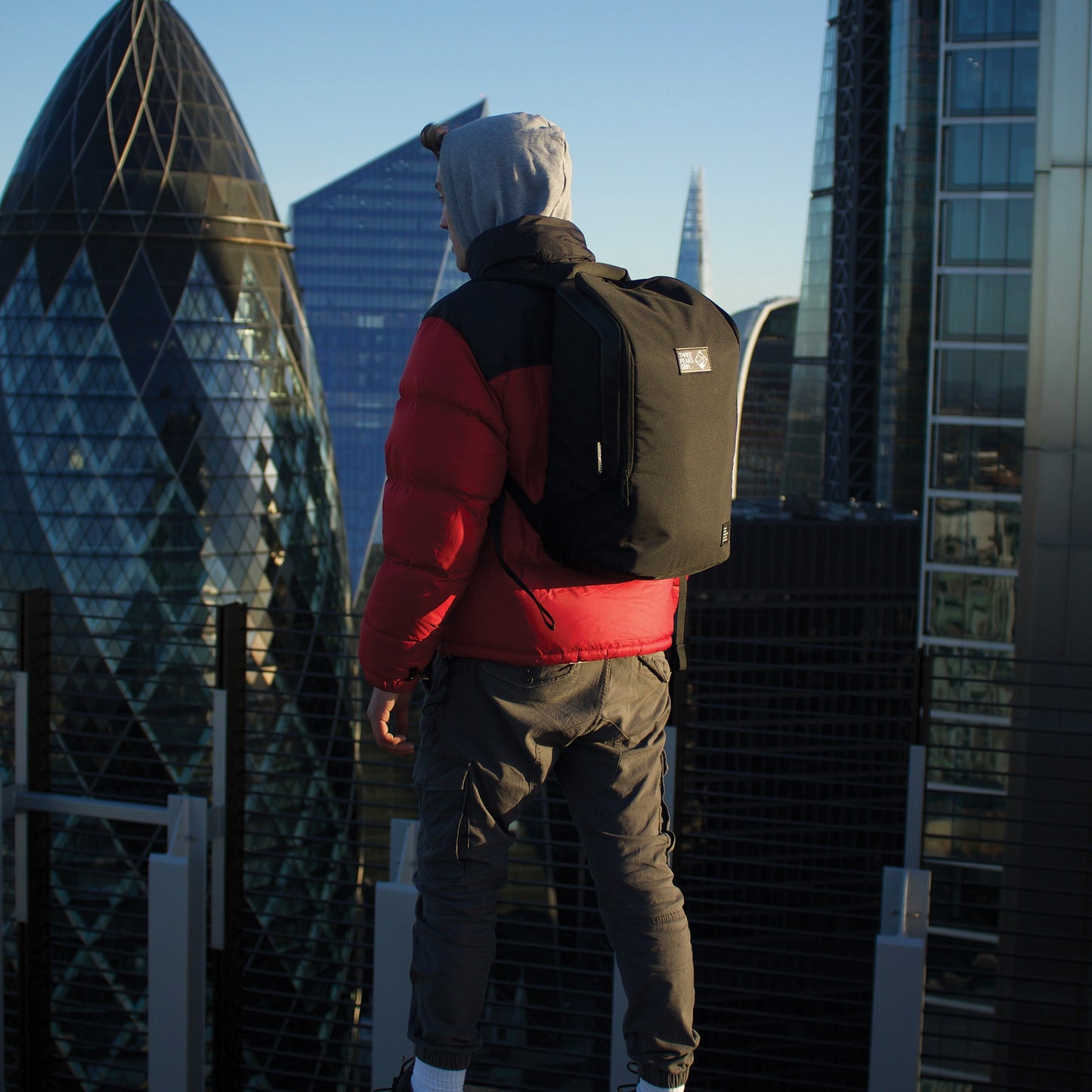 Three Peaks® Commuter Backpack Business Bags Black and White London