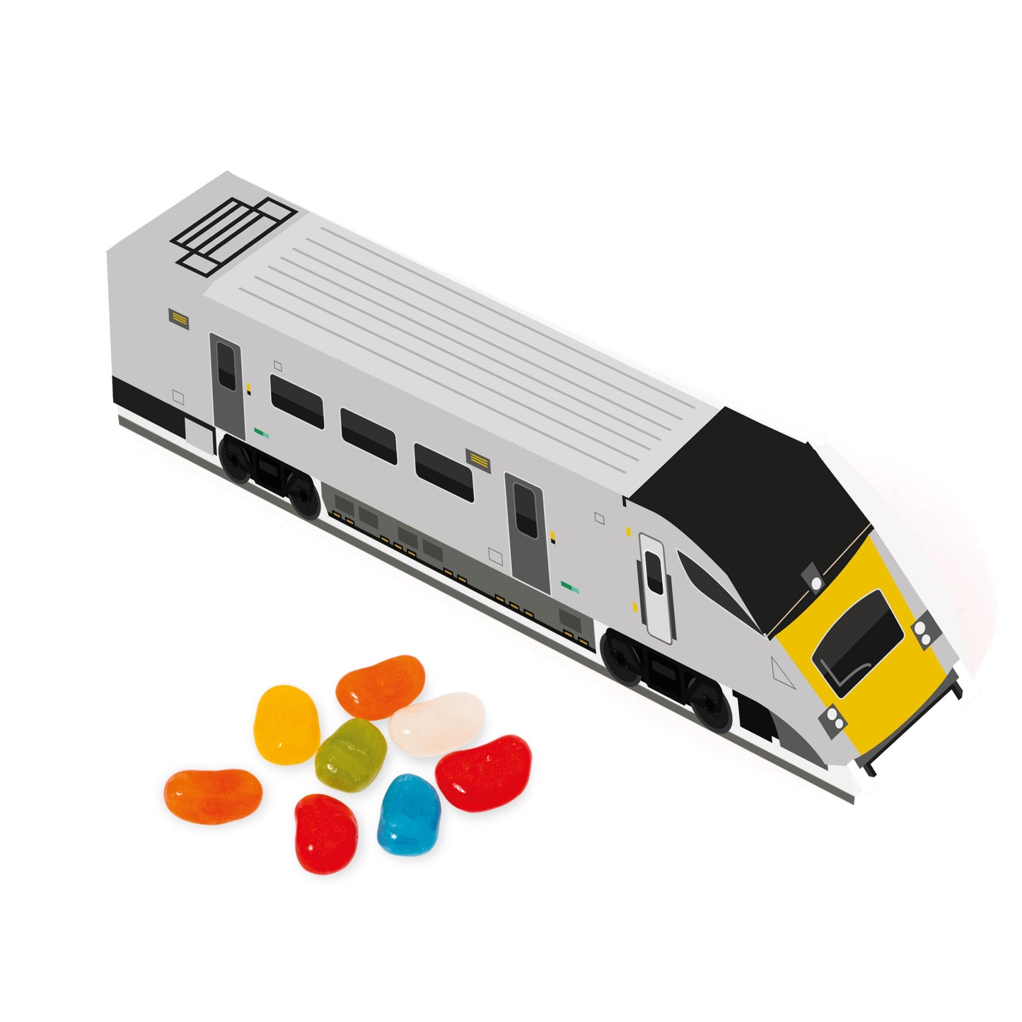Eco Range - Eco Train Box - Jolly Beans Black and White London