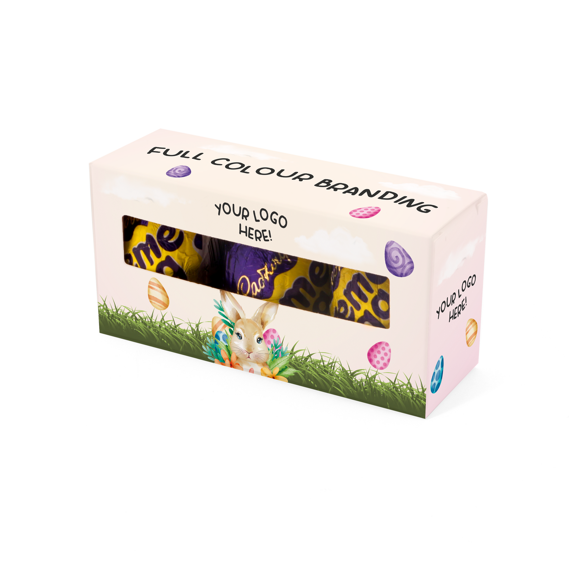 Easter - Triple Egg Box - Creme Egg - x3 Black and White London