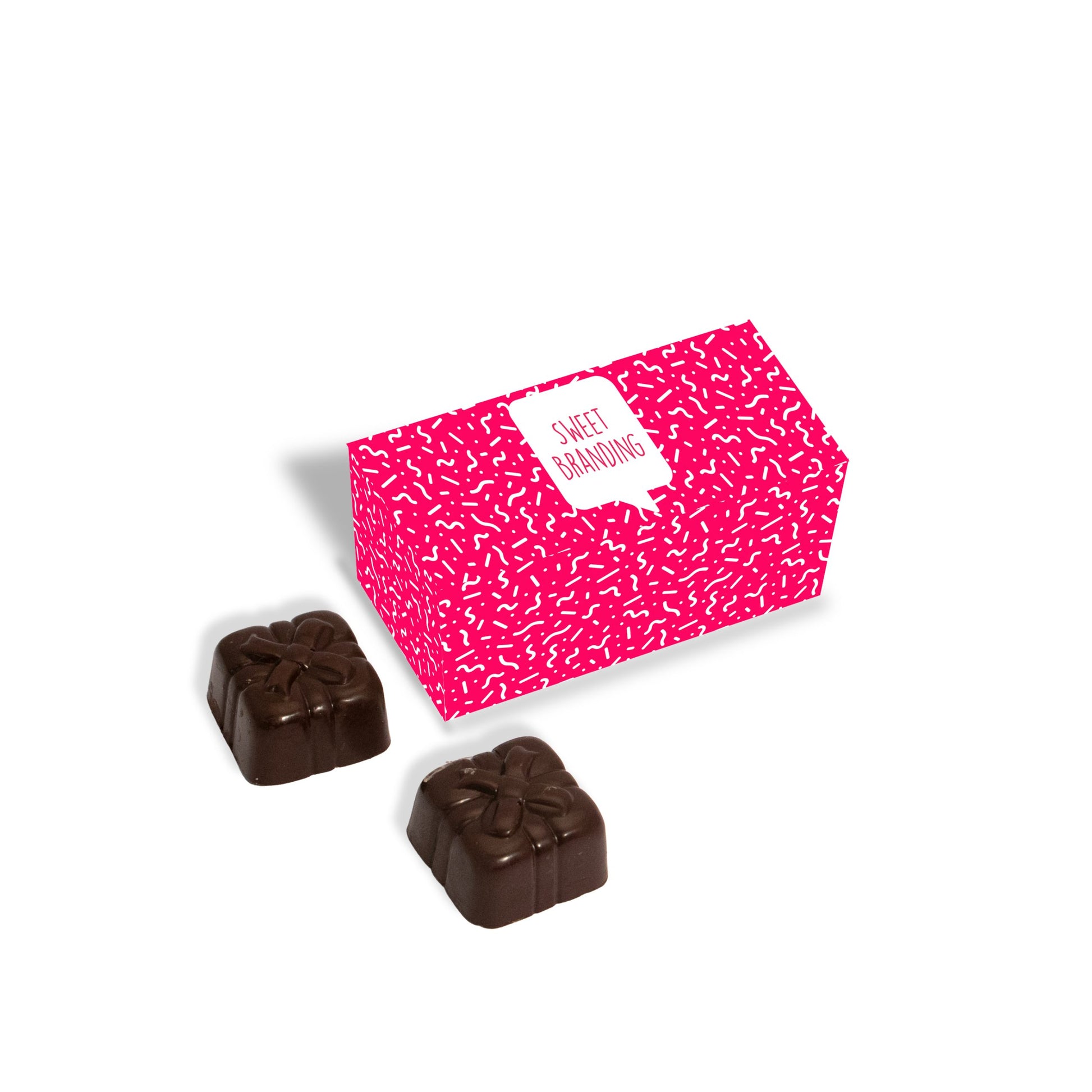Eco Range - Two Choc Box - 2x Chocolate Truffles Black and White London
