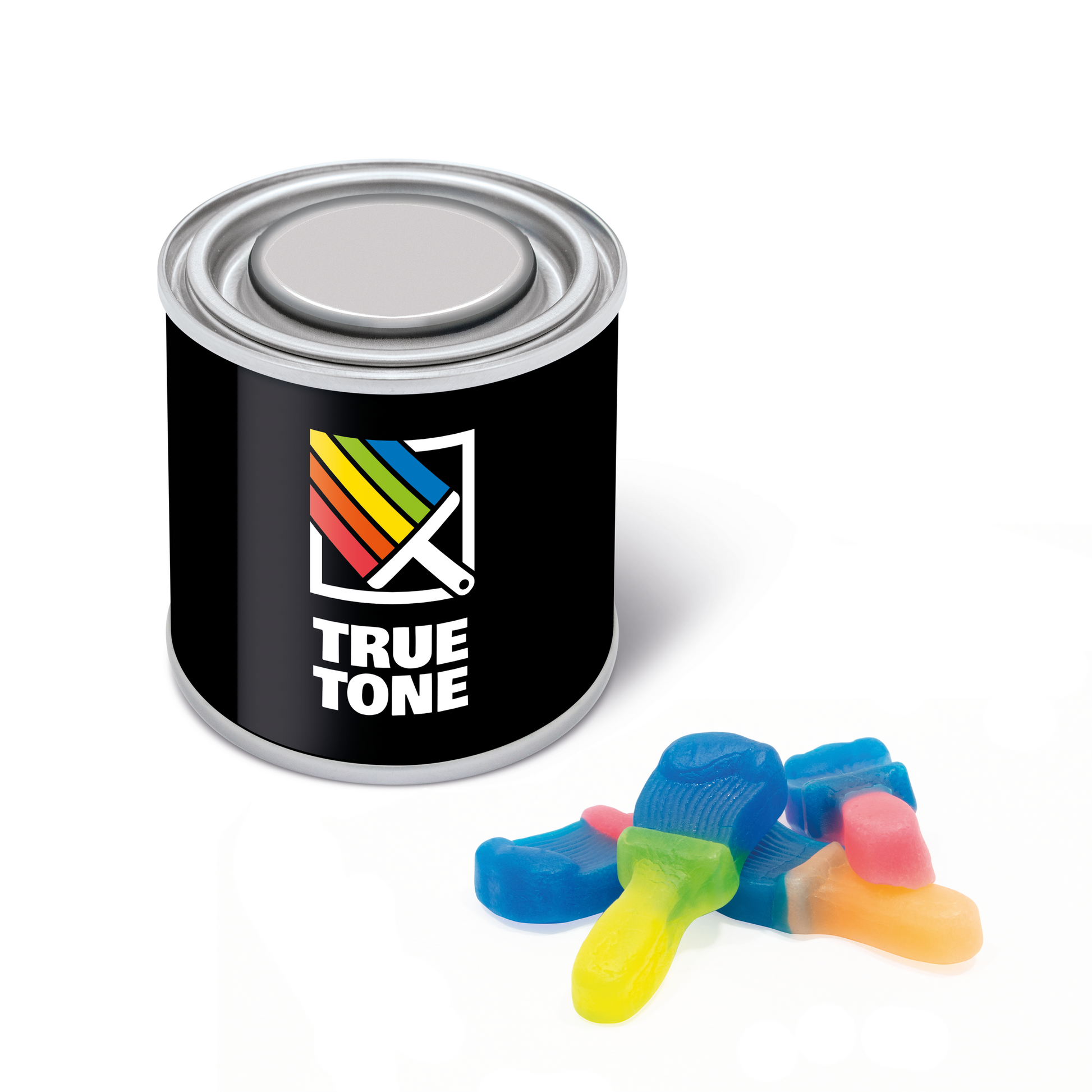 Small Paint Tin - Paint Brushes Black and White London